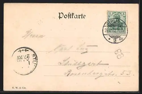 AK Berlin, Gasthof Franciskaner, Friedrichstrasse, Wintergarten, Die Communs