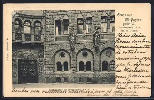 AK Berlin-Tiergarten, Restaurant Alt-Bayern, Potsdamerstrasse 10 /11, Inh.. G. Oehlke