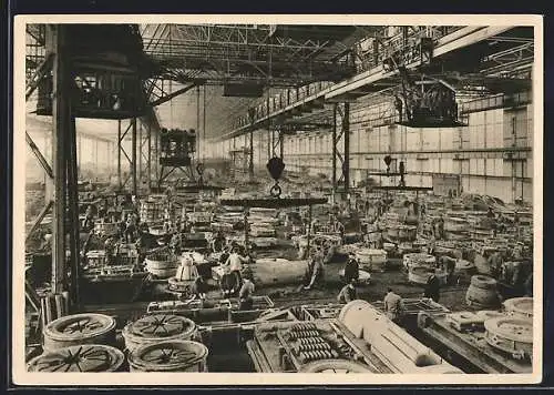 AK Essen, Friedr. Krupp Stahlformerei, Fabrikarbeiter