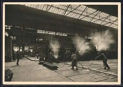 AK Essen, Friedrich Krupp AG, Walzwerk III mit elektrisch betriebenen Strassen, Rollgängen und Hilfseinrichtungen