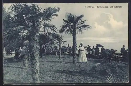 AK Abbazia, Palmengruppe am Südstrand
