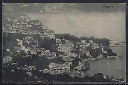 AK Abbazia, Teilansicht aus der Vogelschau