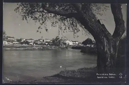 AK Jambol, Panorama mit Baum