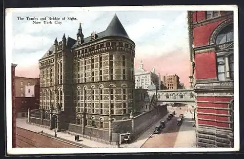 AK New York, NY, The Tombs and Bridge of Sighs