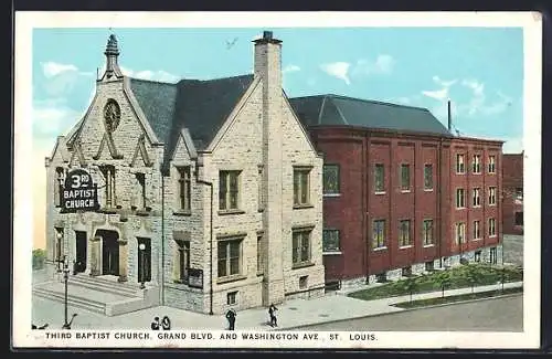 AK St. Louis, MO, Third Baptist Church, grand Blvd. and Washington Ave.