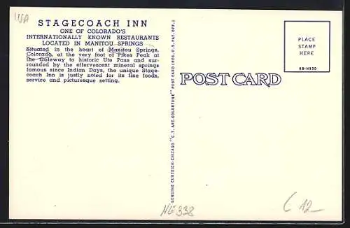 AK Manitou Springs, CO, Stagecoach Inn