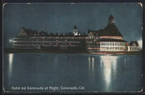 AK Coronado, CA, Hotel del Coronado at Night