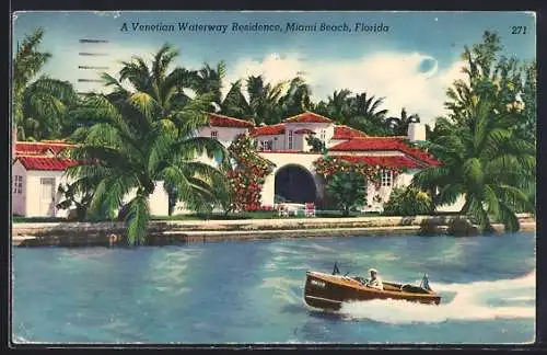 AK Miami Beach, FL, A Venetian Waterway Residence