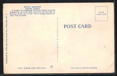 AK Roanoke, VA, Hotel Roanoke