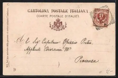 Lithographie Brigata Siena - 32° Reggimento Fanteria, Soldat eines italiensichen Infanterie-Regiments