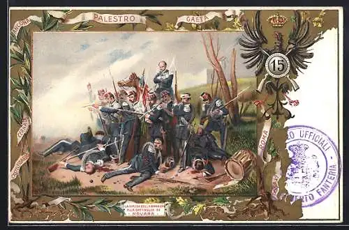 Lithographie 15, Reggimento Fanteria, Schlacht von Novara