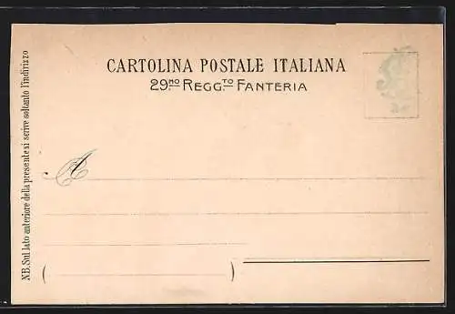 Lithographie 29° Reggimento Fanteria, italienisches Infanterie-Regiment, M. Cricol