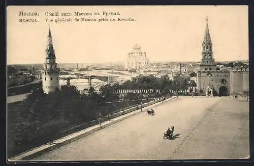 AK Moscou, Vue generale de Moscou prise du Kremlin