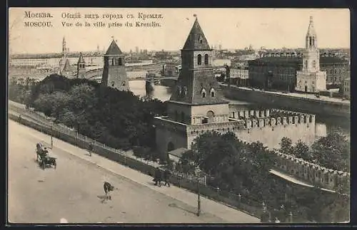 AK Moscou, Vue de la ville prise du Kremlin