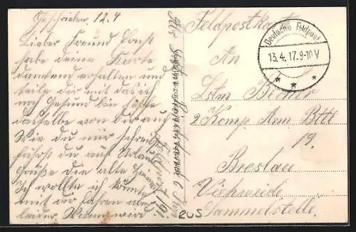 AK Brest-Litowsk, zerstörte Häuser