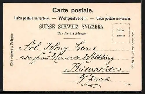 AK Engelberg, Gesamtansicht von einen Berg aus