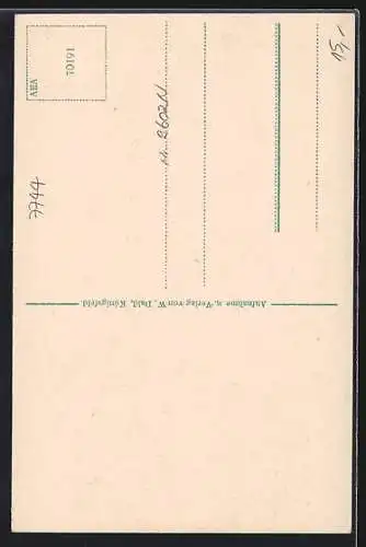 AK Königsfeld / Schwarzwald, Strassenpartie mit Kirche