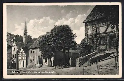 AK Oderberg / Mark, Oberkietz mit dem ältesten Haus