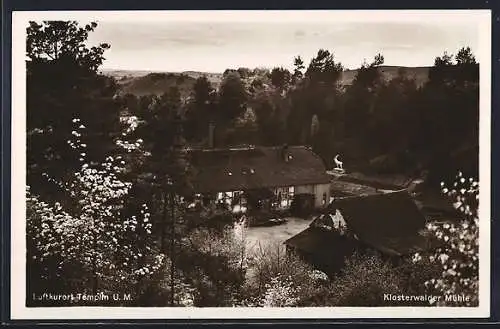 AK Templin / Uckermark, Blick auf die Klosterwalder Mühle