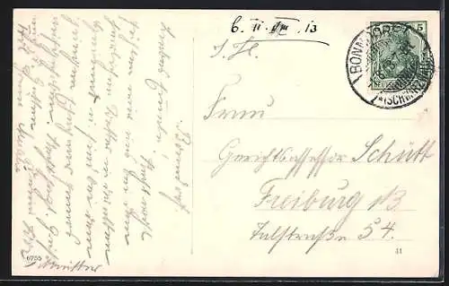 AK Bonndorf / Schwarzwald, Teilansicht mit Promenade