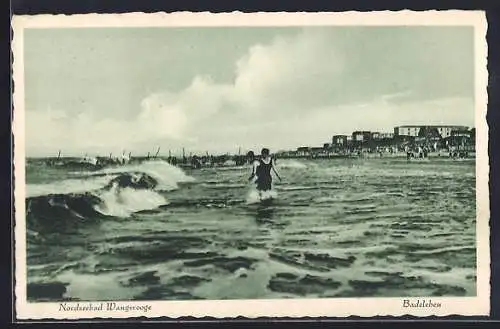 AK Wangerooge, Nordseebad, Frauen im Badeanzug am Strand