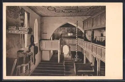 AK Höfgen / Grimma, Inneres der Kirche