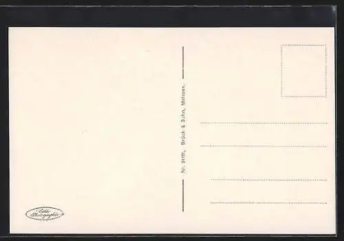 AK Grimma i. Sa., Uferpartie mit Brücke