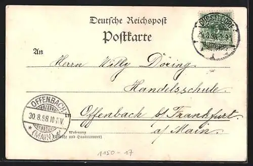 AK Berlin, Unter den Linden und Friedrichstrasse mit Geschäften