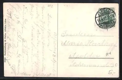 AK Alfeld / Leine, Blick zum Rathaus