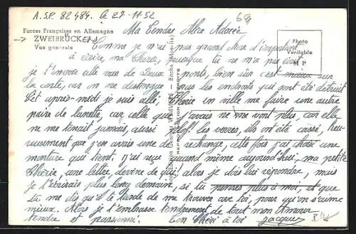 AK Zweibrücken, Forces Francaises en Allemagne, Vue générale
