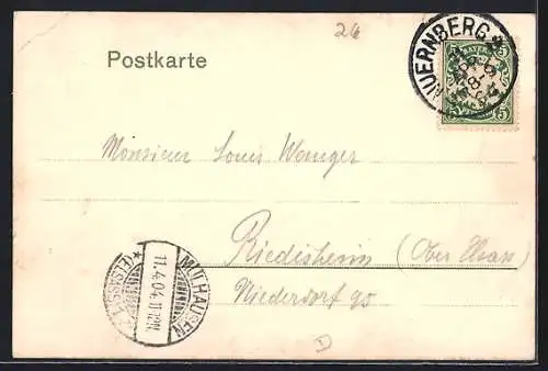 AK Nürnberg, an der Frauenkirche