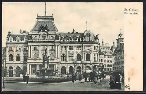 AK St. Gallen, Denkmal am Börsenplatz