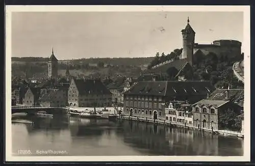 AK Schaffhausen, Teilansicht mit Munot