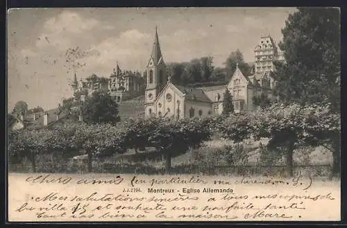 AK Montreux, Eglise Allemande