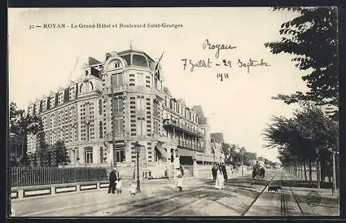AK Royan, Le Grand-Hotel et Boulevard Saint-Georges