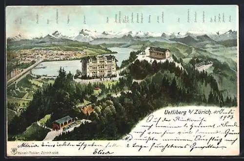 AK Zürich, Hotel auf dem Uetliberg