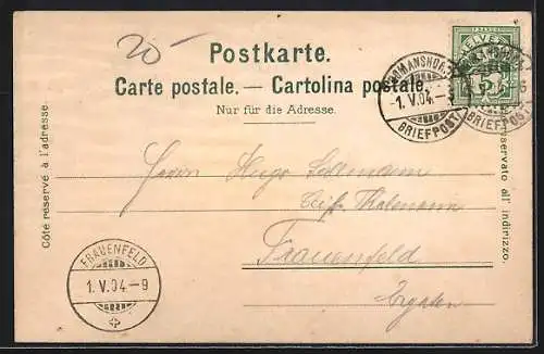 AK Romanshorn, Dampfer liegen am Kai