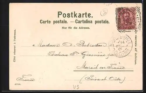 Künstler-AK Fritz Voellmy: St. Maurice, Panorama