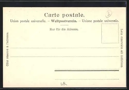 AK Andermatt, Teilansicht gegen das Urnerloch