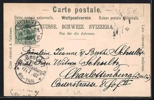 AK Flüelen, Angler am Seeufer