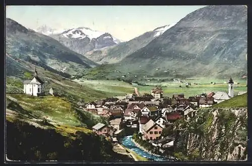 AK Andermatt, Ortstotale an der Gotthardstrasse