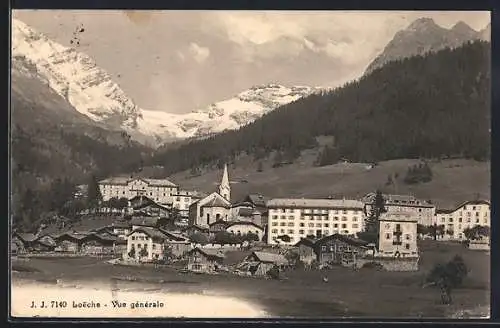AK Loueche-les-Bains, Vue générale