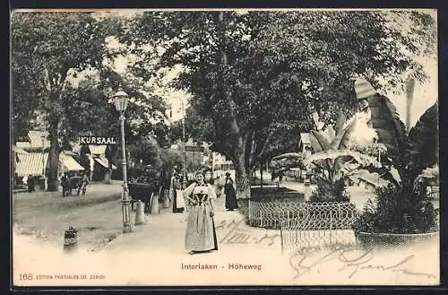 AK Interlaken, Höheweg mit Kursaal