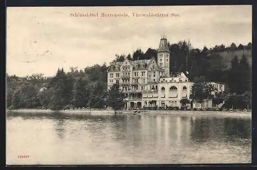 AK Hertenstein /Vierwaldstätter See, Schloss-Hotel Hertenstein