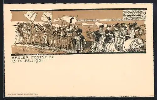 Lithographie Basel, Basler Festspiel 1901
