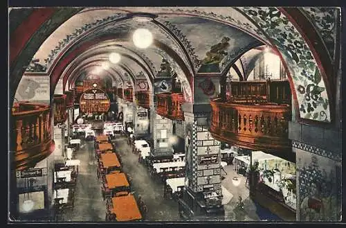 AK Bern, Gasthaus Kornhauskeller, Innenansicht