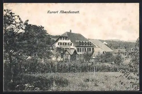 AK Abendsmatt, Ortspartie mit Pension