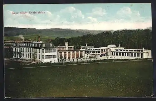 AK Rheinfelden, Sanatorium aus der Vogelschau