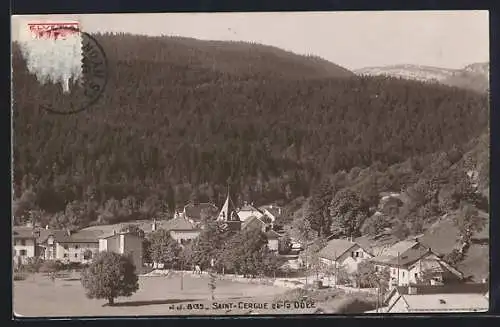 AK Saint-Cergue, Panorama et la Dôle