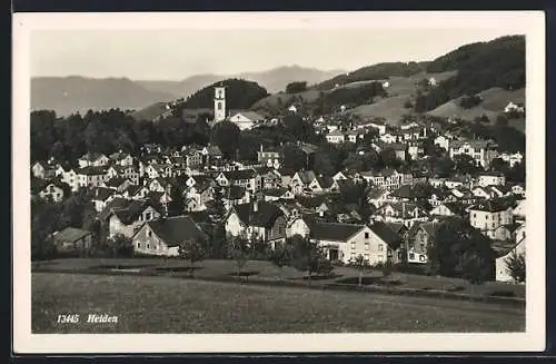 AK Heiden, Teilansicht mit Bäumen